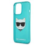 Karl Lagerfeld KLHCP13LCHTRB iPhone 13 Pro / 13 6,1" blue hardcase Glitter Choupette Fluo - imagine 6