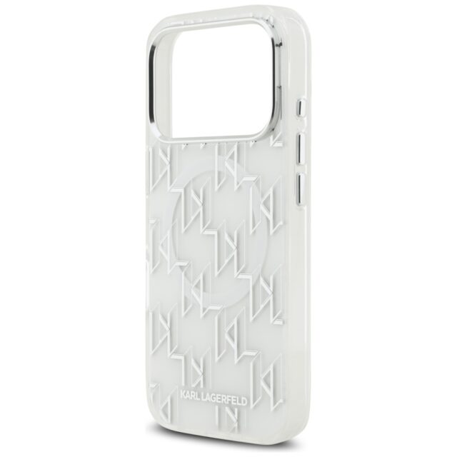 Karl Lagerfeld IML KL Monogram MagSafe Case for iPhone 17 Pro Max White - imagine 6