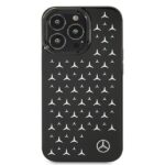 Mercedes MEHCP13LESPBK iPhone 13 Pro / 13 6,1" black hardcase Silver Stars Pattern - imagine 3