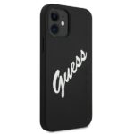 Guess GUHCP12SLSVSBW iPhone 12 mini 5,4" black white hardcase Silicone Vintage - imagine 4