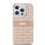 DKNY DKHMP13LHRHSEP iPhone 13 Pro / 13 6.1 inch pink hardcase IML Mono & Stripe MagSafe - imagine 3