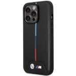 Case BMW BMHMP14L22PVTK iPhone 14 Pro 6.1" black Quilted Tricolor MagSafe - imagine 2