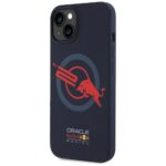 Case Red Bull HC Silicone ORBR20 Logo Red Lining for iPhone 15 MagSafe navy blue - imagine 2