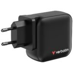 Wall Charger Verbatim Mini GaN 100W 3xUSB-C PD/1x USB-A QC black 32231 - imagine 3