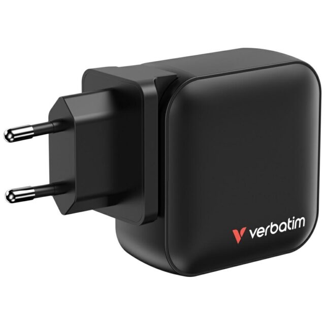 Wall Charger Verbatim Mini GaN 100W 3xUSB-C PD/1x USB-A QC black 32231 - imagine 3