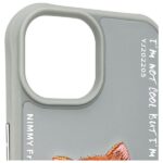 Nimmy case iPhone 15 6.1" gray Glasses Cool Cat - imagine 8