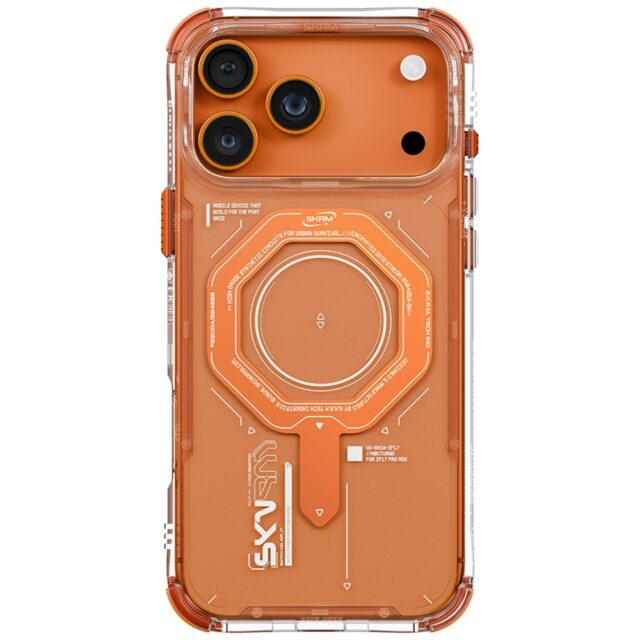 Skinarma Magma Case for iPhone 17 Pro Max Magnetic Charging Orange - imagine 3