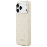Guess Peony Hot Stamp Script MagSafe Case for iPhone 17 Pro Max Beige - imagine 2