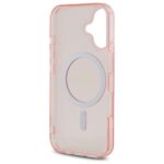 Guess GUHMP16SHFGEREP iPhone 16 6.1" pink hardcase IML Glitter Circle MagSafe - imagine 7