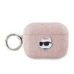 Karl Lagerfeld KLAP2PGCHPP AirPods Pro2 (2022/2023) cover pink Monogram Choupette Head