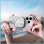 4smarts Magnetic SSD Case up to 4TB with 3C MagSafe Stand Gray 541311 - imagine 4