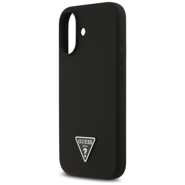 Case Guess Silicone Triangle Logo MagSafe for iPhone 17 black - imagine 6