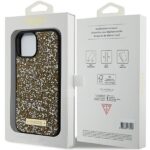 Guess GUHCP15SPFGSBSD iPhone 15 / 14 / 13 6.1" yellow hardcase Rhinestone Metal Logo - imagine 8