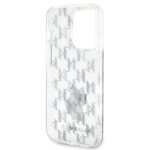 Karl Lagerfeld KLHCP15LHNCMKLT iPhone 15 Pro 6.1" transparent hardcase Monogram Choupette - imagine 7