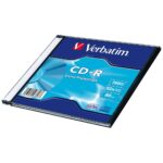 Verbatim CD-R Disc 700MB 52x Extra Protection white 1pc 43347