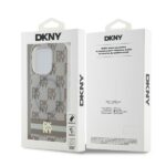 DKNY DKHMP15XHCPTSE iPhone 15 Pro Max 6.7 inch beige hardcase IML Checkered Mono Pattern & Printed S - imagine 8