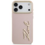 Karl Lagerfeld Karl Script Logo Case for iPhone 17 Pro Max Pink - imagine 3