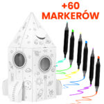 Set of 60 Markers + Extralink Rocket Toy