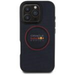 Red Bull RBHMP16L24PUILVR iPhone 16 Pro  6.3" hardcase navy Leather Red Ring MagSafe - imagine 3