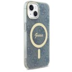 Guess GUHMP15SH4STB iPhone 15 / 14 / 13 6.1" blue hardcase IML 4G MagSafe - imagine 4