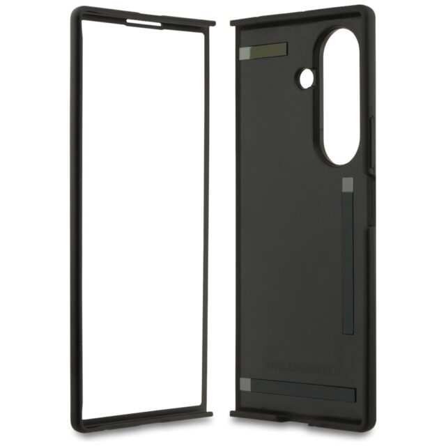 Case Karl Lagerfeld Saffiano Karl&Choupette Pin for Samsung Galaxy Z Fold7 black - imagine 7