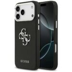 Case Guess Grained Big 4G Classic Logo for iPhone 17 Pro Max black