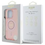 Guess GUHMP16XPFTDTEP iPhone 16 Pro Max 6.9" pink hardcase IML Rhinestones MagSafe - imagine 8