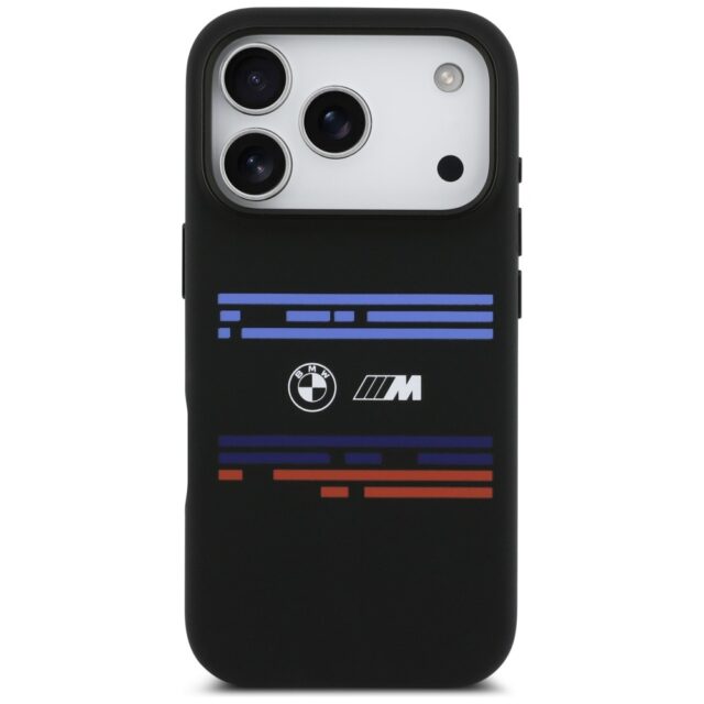 BMW M Silicon Horizontal Line MagSafe Case for iPhone 17 Pro Black - imagine 3