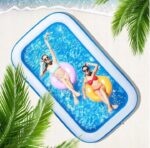 Extralink Home Inflatable Pool for Kids, 200x150x50cm - imagine 3