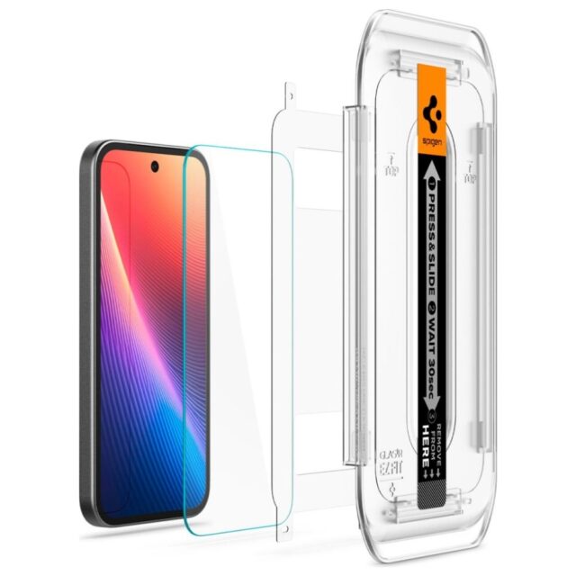 Spigen Glas.TR EZ FIT Tempered Glass for Google Pixel 9A 2pcs - imagine 6
