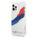 BMW BMHCP12LSKTGT iPhone 12 Pro Max 6,7" transparent hardcase Motorsport Tricolor - imagine 2