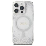 Guess GUHMP16LRGRGES iPhone 16 Pro 6.3" silver hardcase Resin Gradient Glitter MagSafe - imagine 3