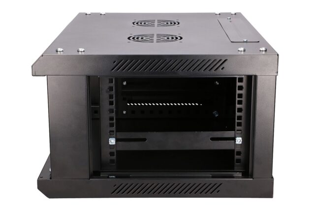 Extralink 4U 600x450 Black | Rackmount cabinet | wall mounted - imagine 3