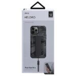 UNIQ Heldro Case iPhone 12 Pro Max 6,7" charcoal camo Antimicrobial - imagine 8
