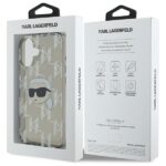 Karl Lagerfeld KLHCP16SHKLPKHK iPhone 16 6.1" black hardcase IML Karl Head Electroplated - imagine 7