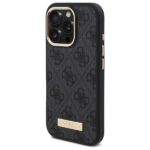 Guess GUHMP16LU4GPRK iPhone 16 Pro 6.3" black hardcase 4G Logo Plate MagSafe - imagine 2