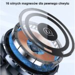 USAMS magnetic wireless holder US-CD164 15W 2-in-1 for air vent transparent CD164DZ02 - imagine 6