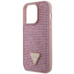 Guess GUHCP14LHDGTPP iPhone 14 Pro 6.1" pink hardcase Rhinestone Triangle - imagine 6
