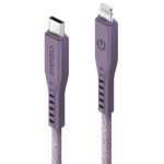ENERGEA Flow USB-C to Lightning C94 MFI Cable 1.5m Purple 60W 3A PD Fast Charge - imagine 2