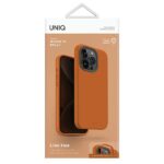 UNIQ case Lino Hue iPhone 15 Pro 6.1" Magclick Charging sunset orange - imagine 4