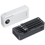AWEI PowerBank P134K 20000mAh black display + USB/PD/Lightning/MicroUSB cables - imagine 2