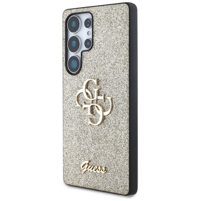 Case Guess Fixed Glitter Big 4G Metal Logo to Samsung Galaxy S25 Ultra gold - imagine 2