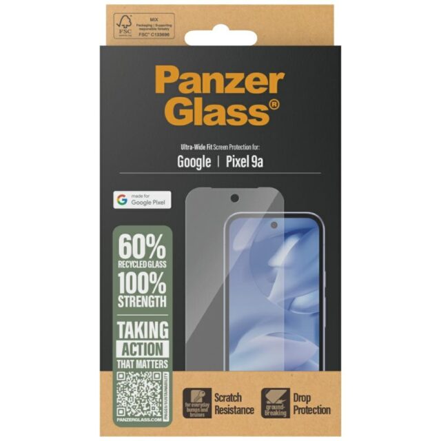 Tempered glass PanzerGlass Ultra-Wide Fit for Google Pixel 9a 5G - imagine 4