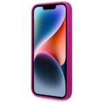 Guess GUHCP14XSLSMF iPhone 14 Pro Max 6,7" fuschia hard case Silicone Vintage Gold Logo - imagine 5