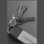 Energea Sheath Key 2-in-1 Cable USB-C to USB-C/USB-A 480Mbps 60W 15cm gunmetal - imagine 3