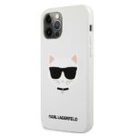 Karl Lagerfeld KLHCP12LSLCHWH iPhone 12 Pro Max 6,7" hardcase white Silicone Choupette - imagine 2