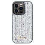 Guess GUHCP14LPSFDGSS iPhone 14 Pro 6.1" silver hardcase Sequin Script Metal - imagine 3