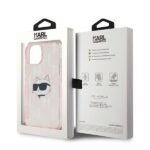Karl Lagerfeld KLHCP13MHKLPCHP iPhone 13 6.1" pink hardcase IML Choupette Head & Monogram - imagine 8