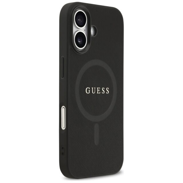 Guess Saffiano Classic Logo MagSafe Case for iPhone 17 Black - imagine 4