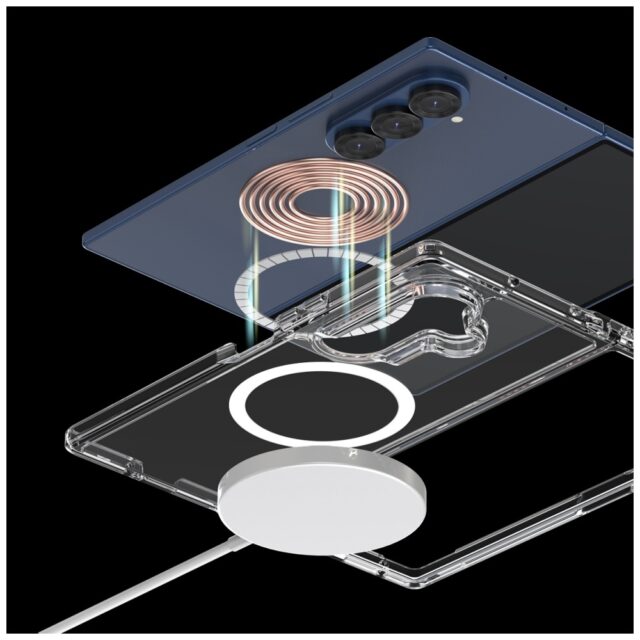 Case Araree Duple M MagSafe Qi2 for Samsung Galaxy Z Fold7 transparent - imagine 4